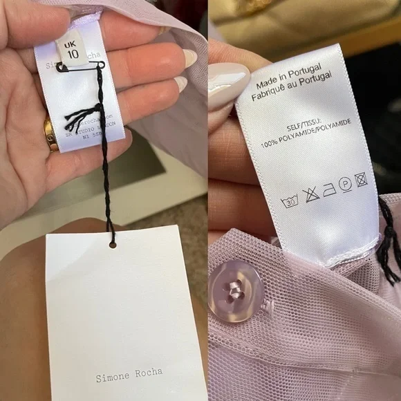 NWT Simone Rocha Double Dress Side Button Down - Picture 14 of 16